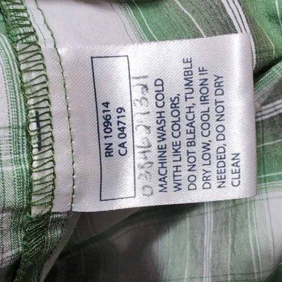 5.11 Tactical Short Sleeve Snap Up Green Plaid Camp Shirt Size Large - Picture 4 of 8